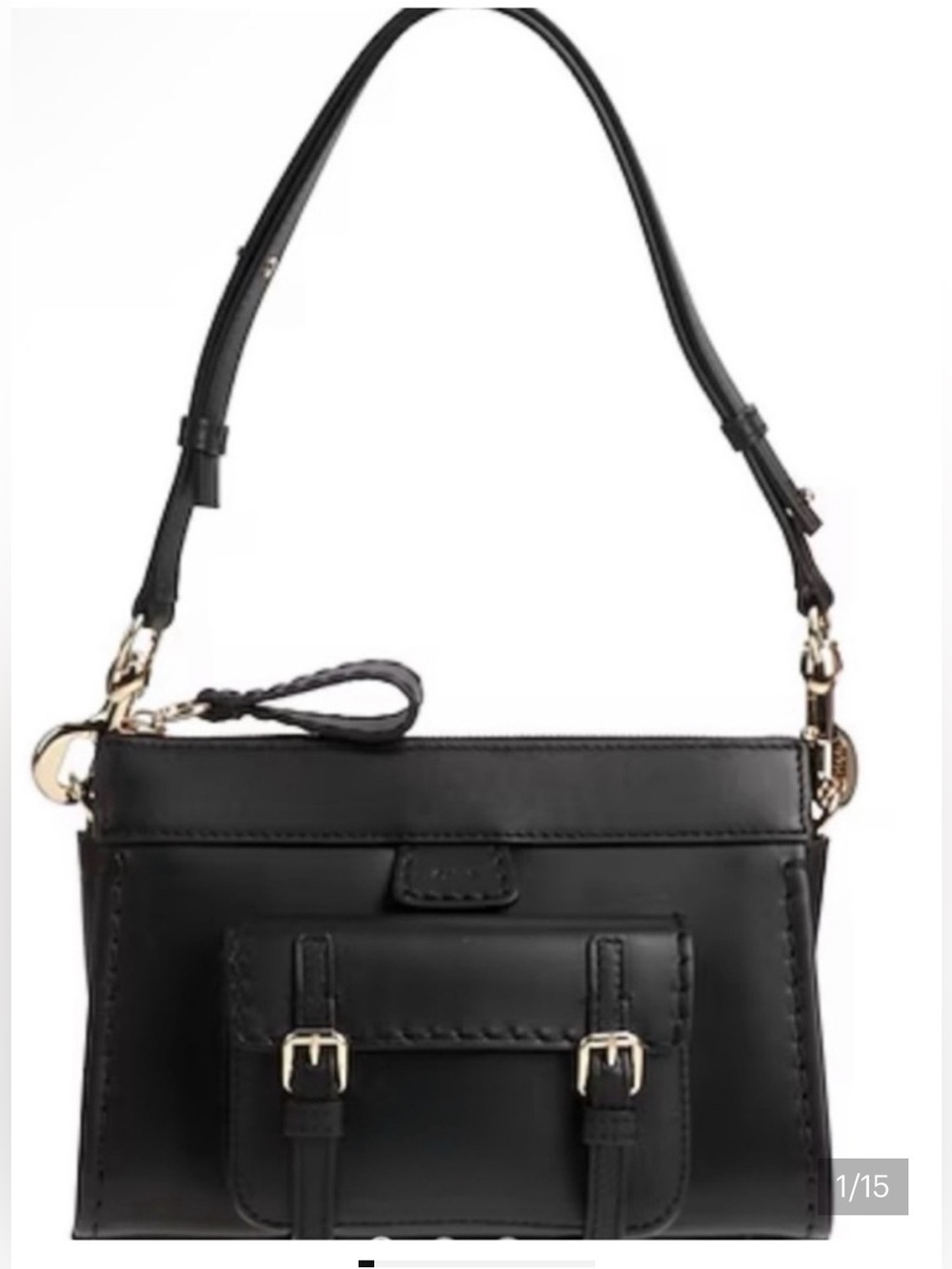 CHLOÉ Mini Edith Black Leather Shoulder Bag | Like New